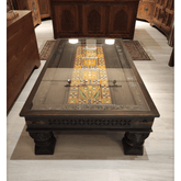 Mughal Hand Painted Solid Wood Coffee Table C29